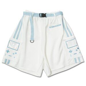 NEW ACDC RAG - Game Over White Cargo Shorts